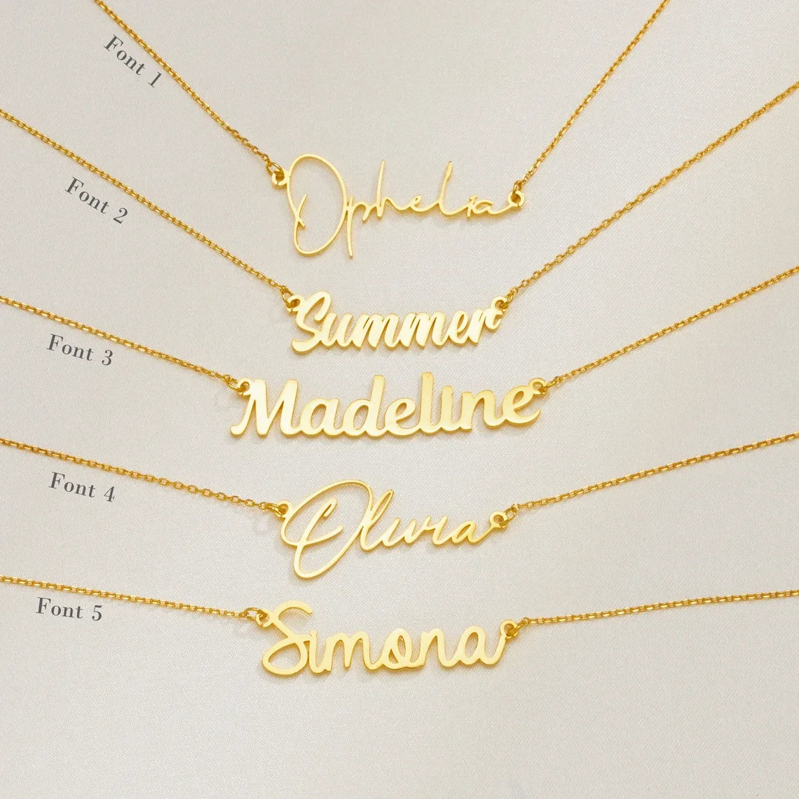 Personalized Name Necklaces For Women Nameplate Jewellery Stainless Steel Customized Necklaces Anniversary Gift