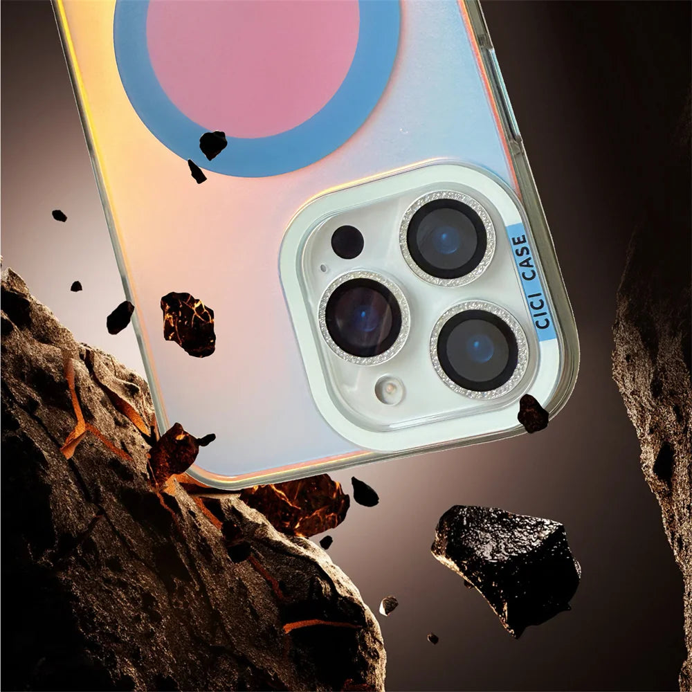 Luxury Fashion Matte Color Changing for Magsafe Phone Cases for iPhone 17 Air 16 15 Pro Max 14 13 Magnetic Wireless Charge Cover