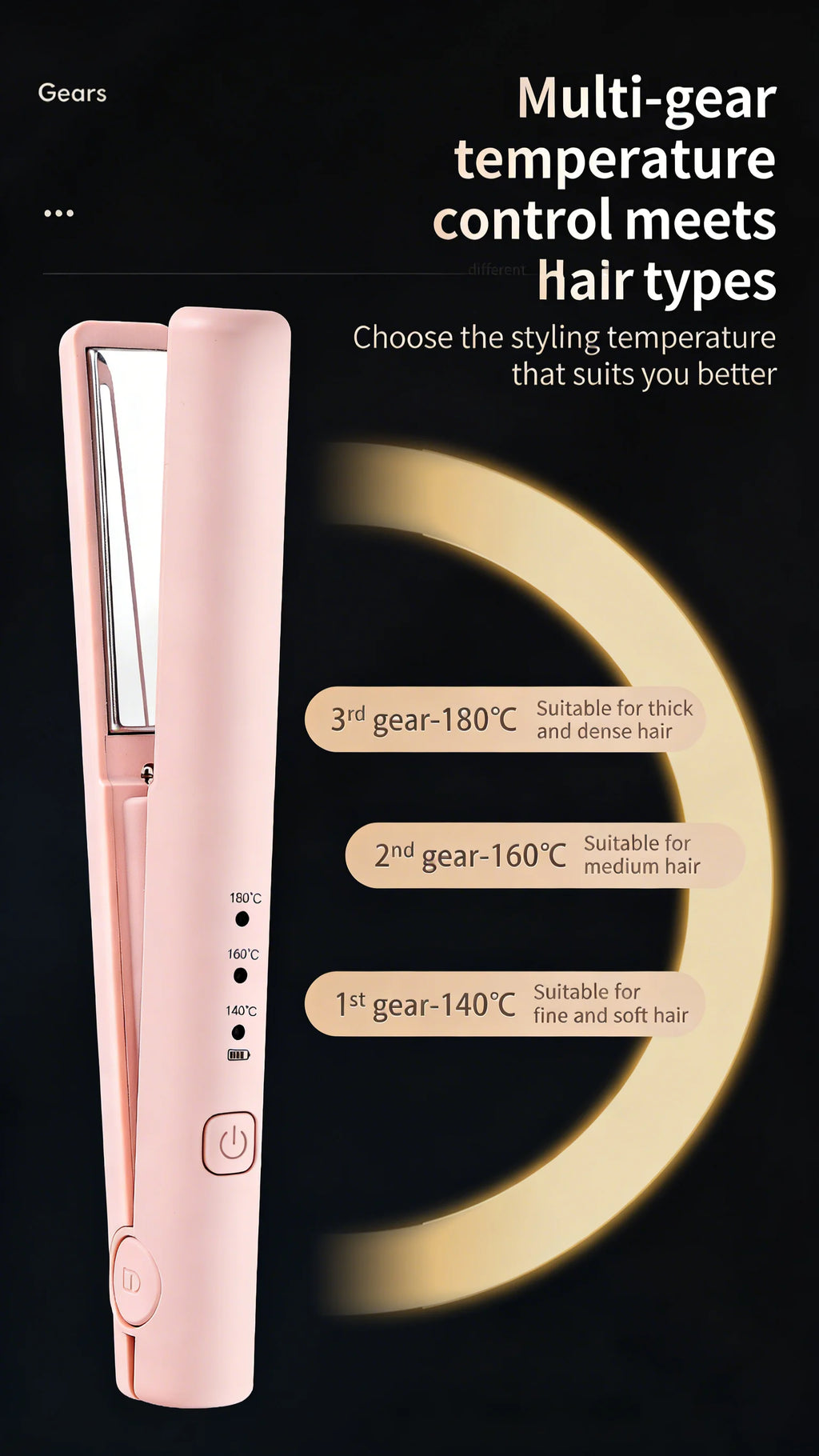 Hair Straightener Curling Iron Curler Rotating Hair Dryer Brush Tymo Styling Tool Beauty Salon Supplie Mini Crimping Hair Iron
