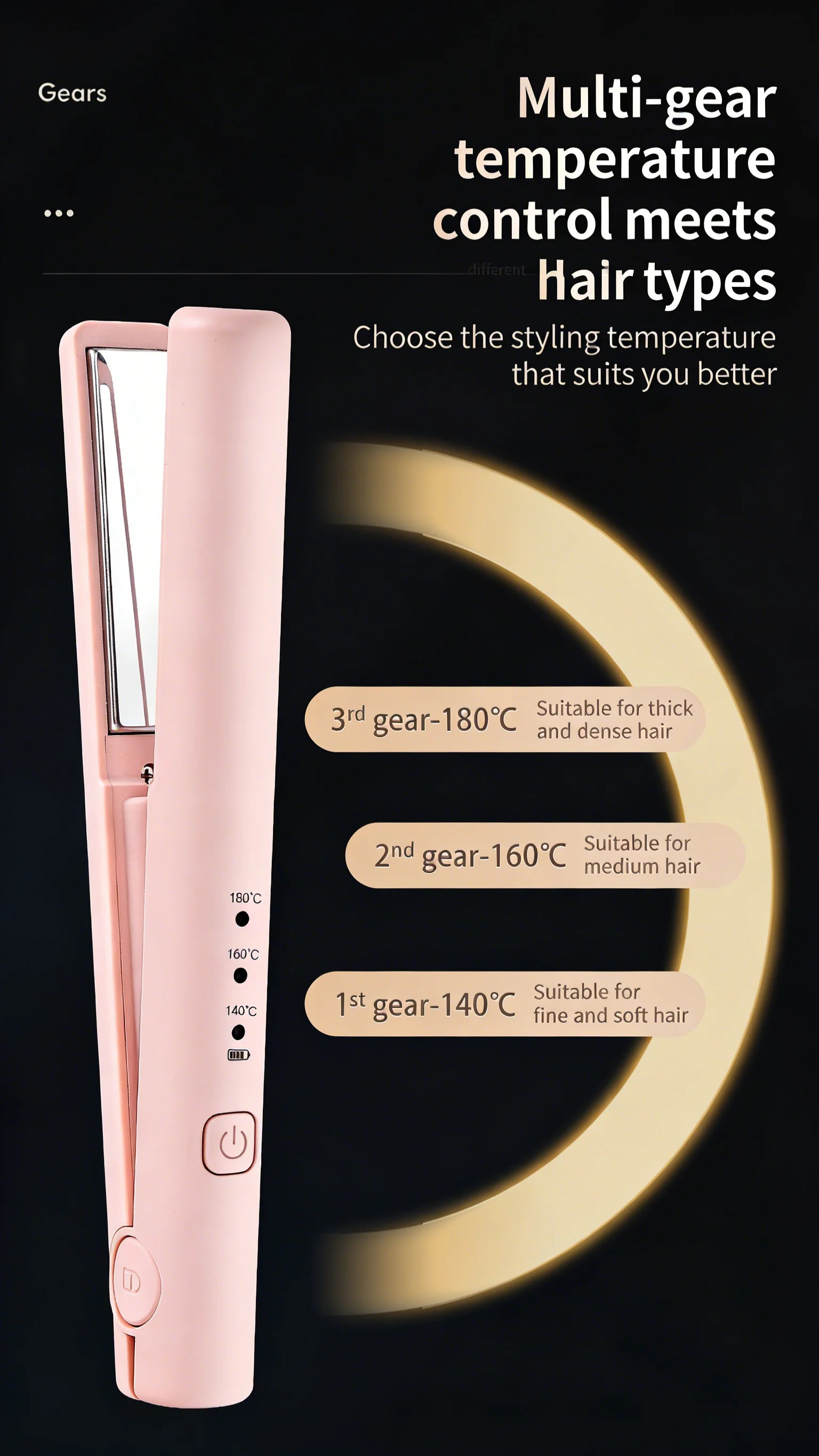 Hair Straightener Curling Iron Curler Rotating Hair Dryer Brush Tymo Styling Tool Beauty Salon Supplie Mini Crimping Hair Iron