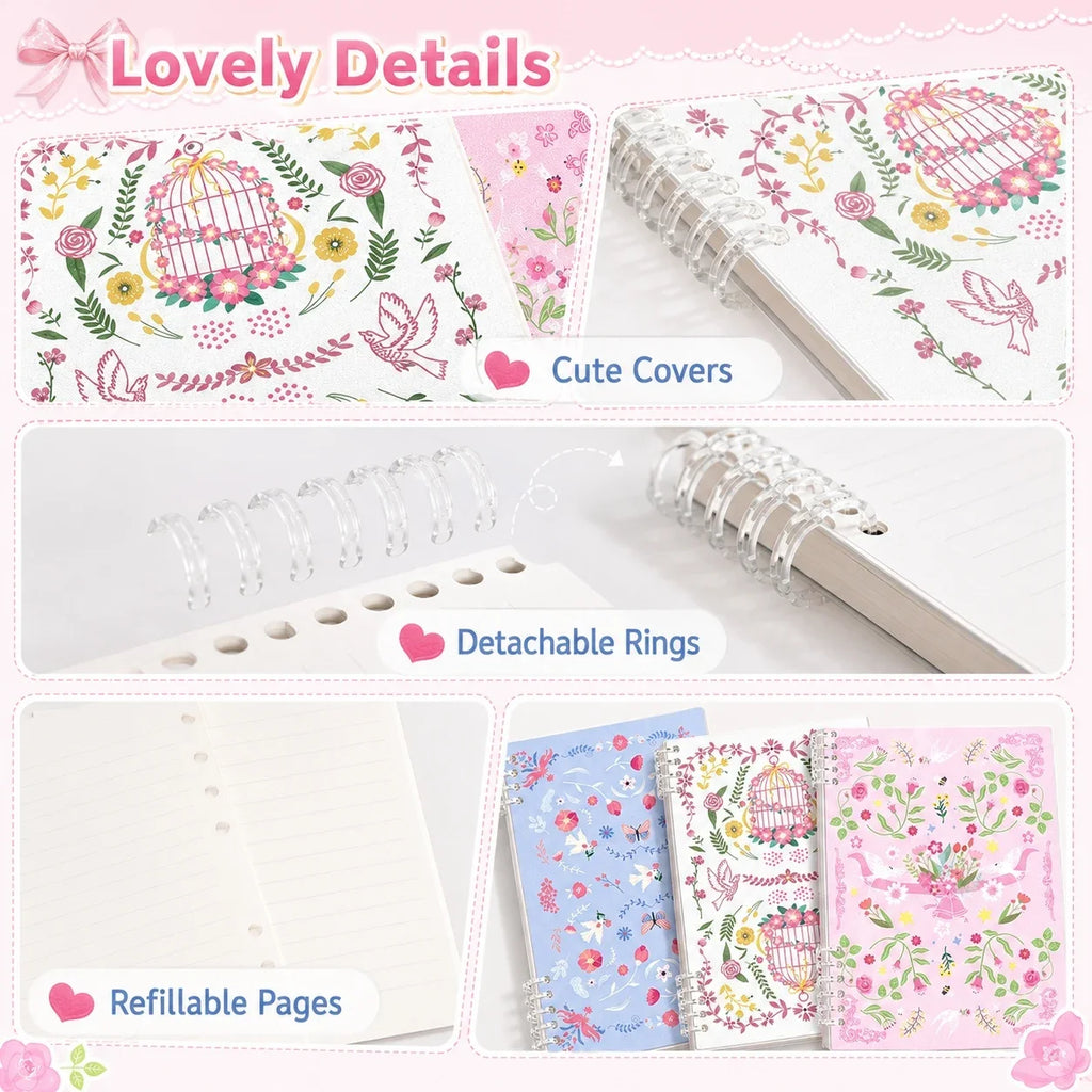 B5 Cute Notebook for Students, Lined Journal for School, College, Office Notes and Daily Writing