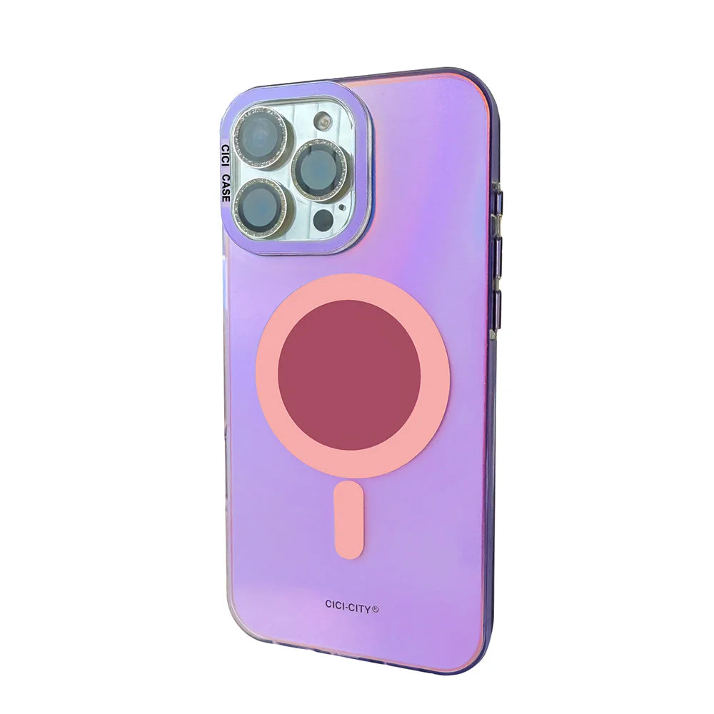 Luxury Fashion Matte Color Changing for Magsafe Phone Cases for iPhone 17 Air 16 15 Pro Max 14 13 Magnetic Wireless Charge Cover