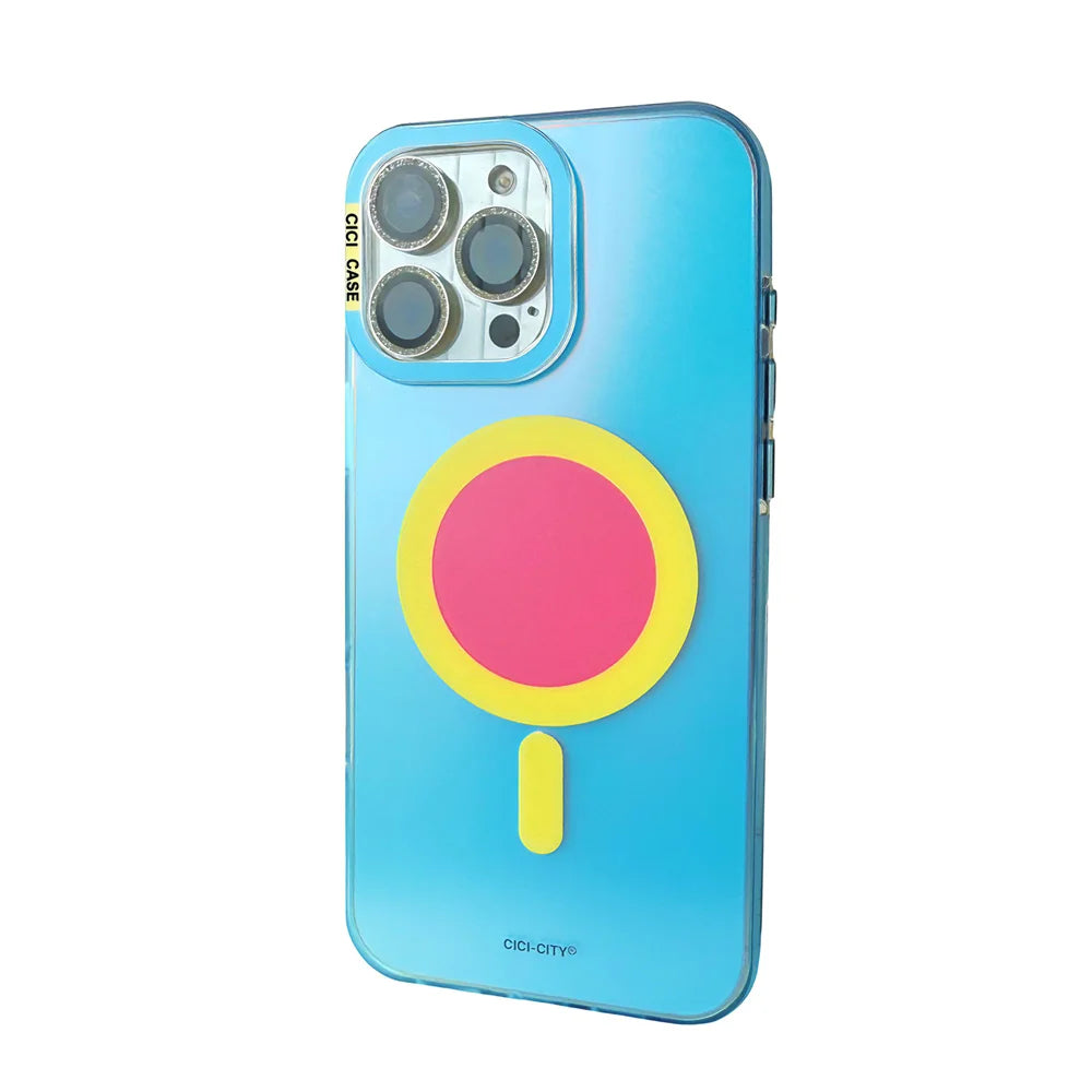 Luxury Fashion Matte Color Changing for Magsafe Phone Cases for iPhone 17 Air 16 15 Pro Max 14 13 Magnetic Wireless Charge Cover