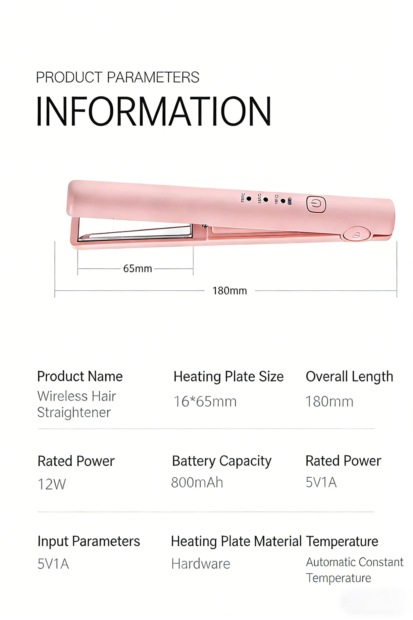 Hair Straightener Curling Iron Curler Rotating Hair Dryer Brush Tymo Styling Tool Beauty Salon Supplie Mini Crimping Hair Iron